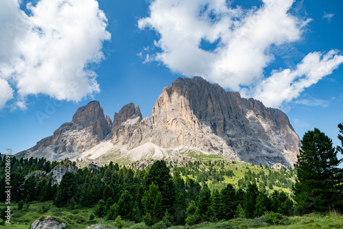 View from Galleria Lagazuoi, Dolomites, Italy, Mountain Landscape photo