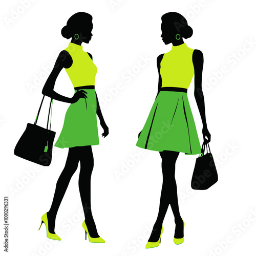Fashion model .PNG and vector