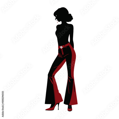 Icon sheet of fashion model, PNG and Vector