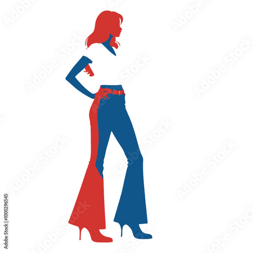 Icon sheet of fashion model, PNG and Vector