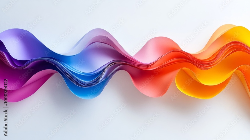 Colorful Paper Waves