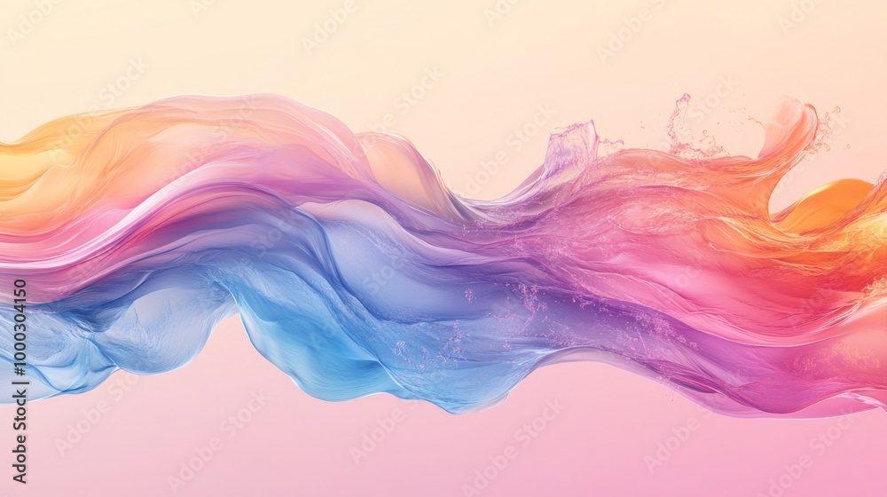 Abstract Colorful Fluid Wave Abstract Colorful Fluid Wave