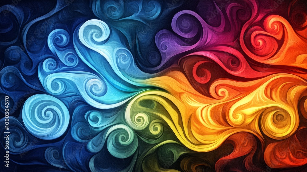 Colorful Abstract Swirls Colorful Abstract Swirls