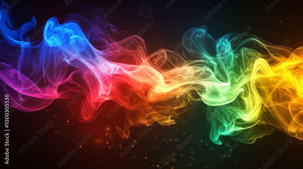 Obraz premium Colorful Abstract Smoke Background