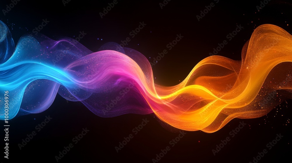 Colorful Abstract Wave Background
