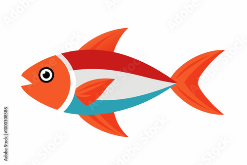 Tetra fish vector illustration on a white background