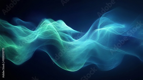 Abstract Light Waves Background