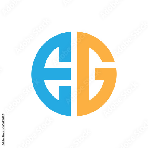 Eg letter logo vector design for any business and monogram