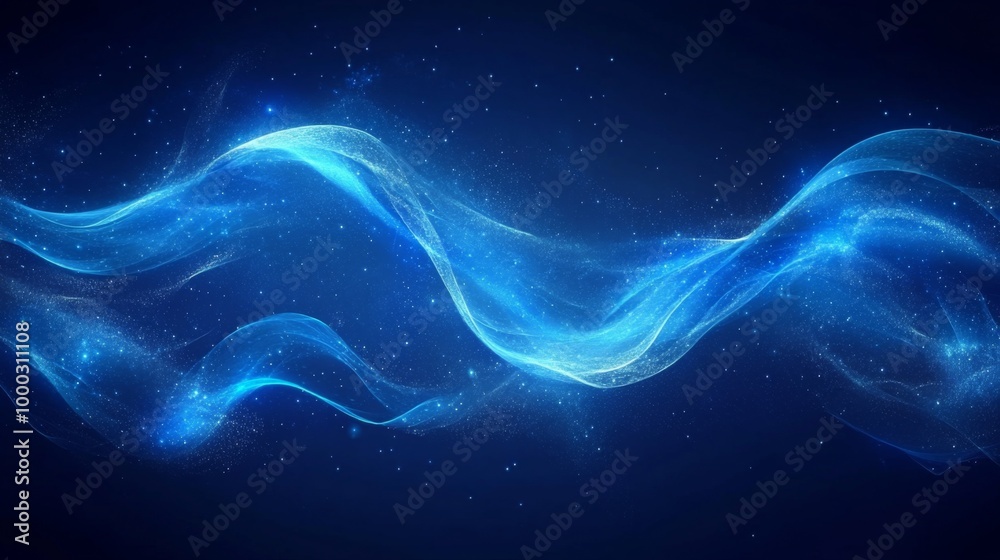 Abstract Blue Wave Energy Abstract Blue Wave Energy