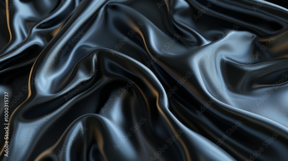 Black Satin Fabric Texture: Smooth, Draped, and Luxurious Black Satin Fabric Texture: Smooth, Draped, and Luxurious