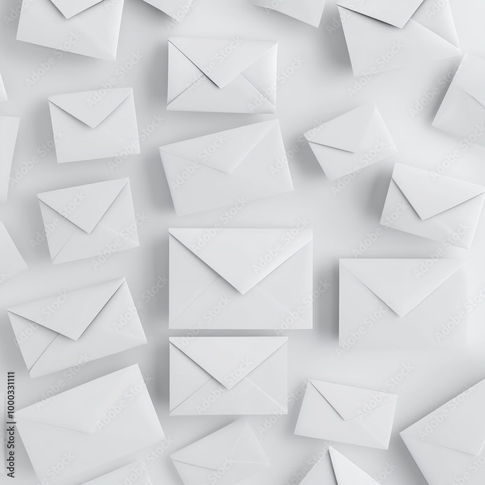 background of white envelopes background of white envelopes