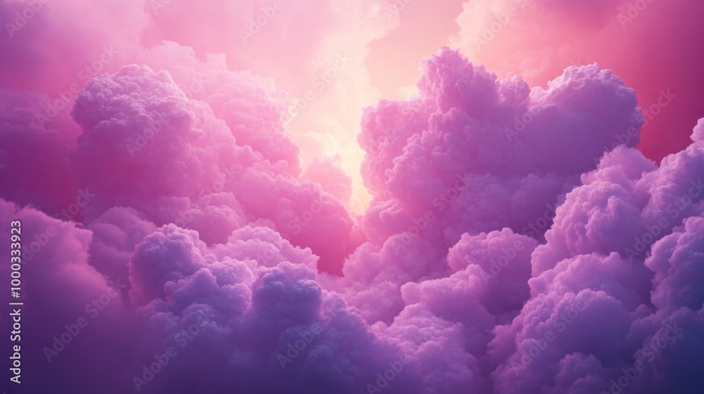 Dreamy Pink and Purple Cloudscape Dreamy Pink and Purple Cloudscape