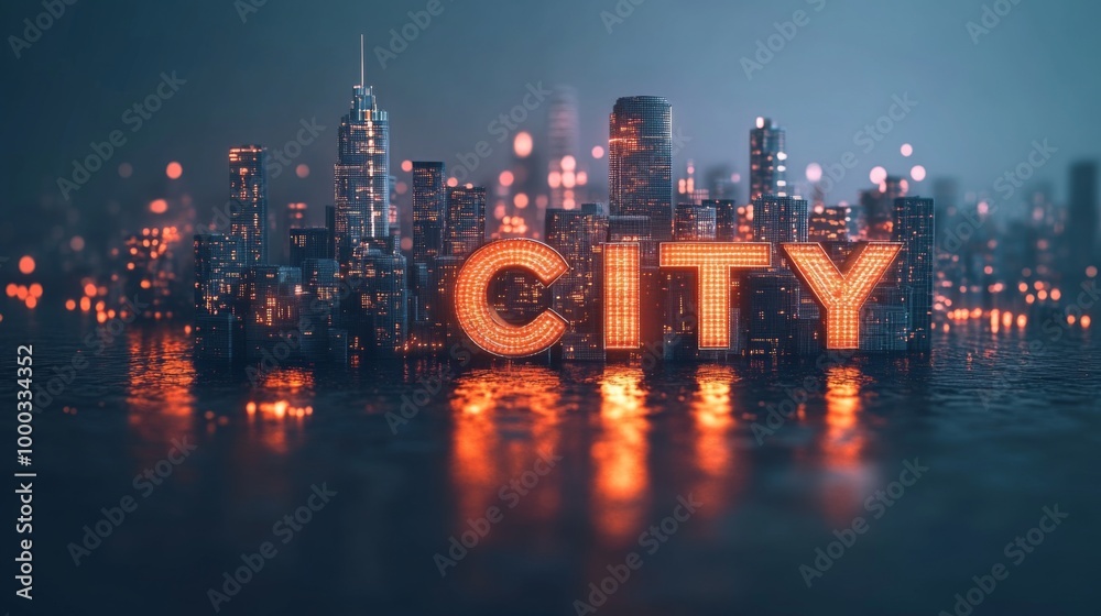 Fototapeta premium Cityscape at Night