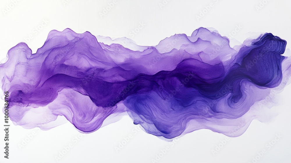 Abstract Purple Ink Flow Abstract Purple Ink Flow