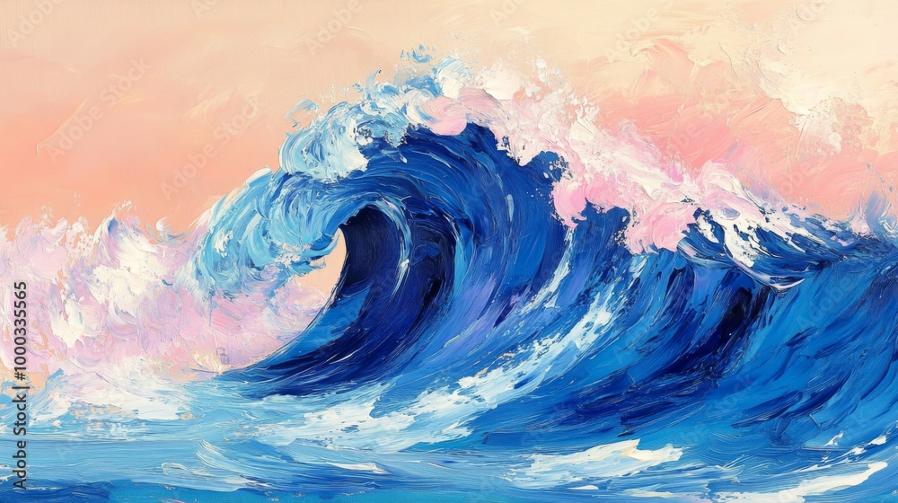 Abstract Wave Painting Abstract Wave Painting