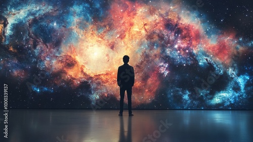 Stargazer: Man Contemplating the Universe