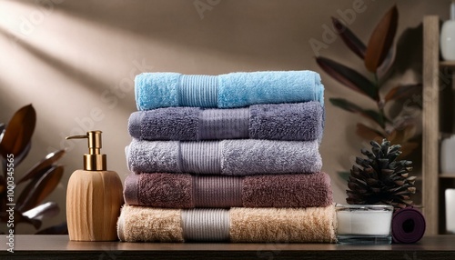 towels stacked on top of each other