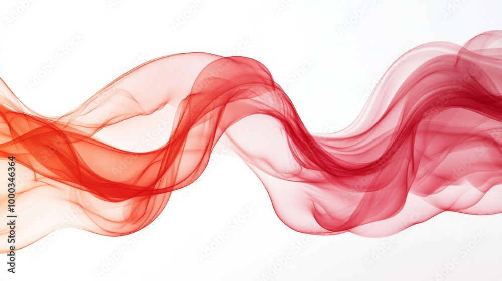 Abstract Red Smoke Wave Abstract Red Smoke Wave