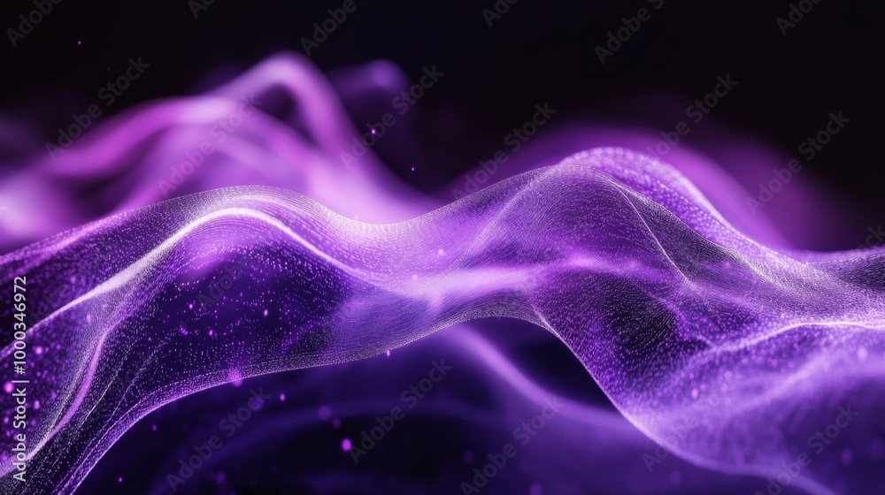 Abstract Purple Waves