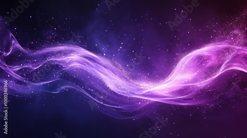 Abstract Purple Nebula Design