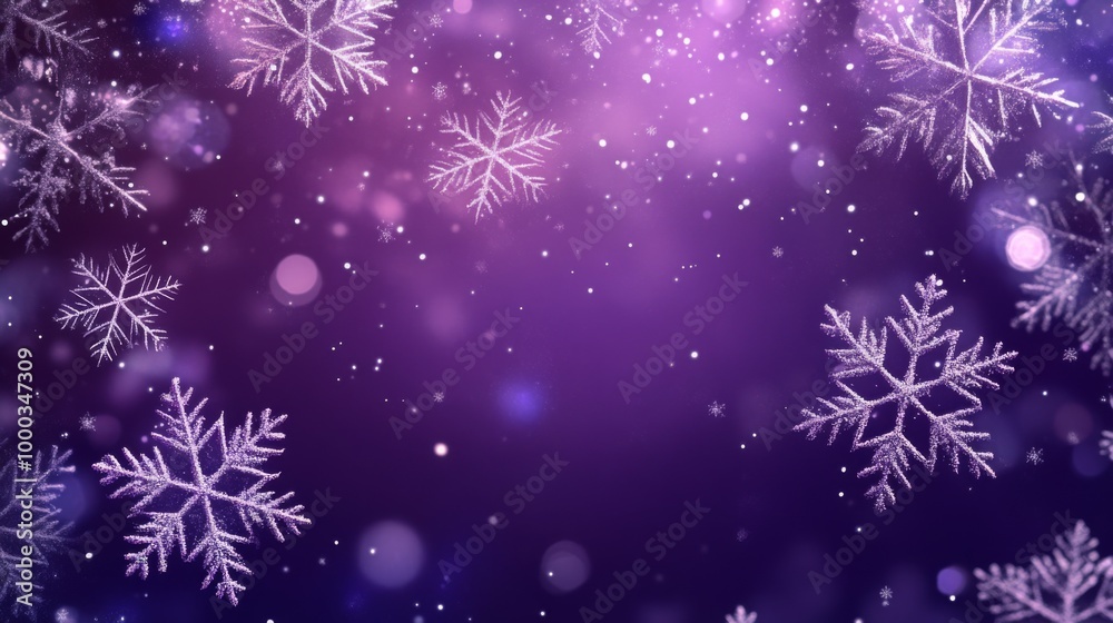 Abstract Purple Snowflakes Background Abstract Purple Snowflakes Background