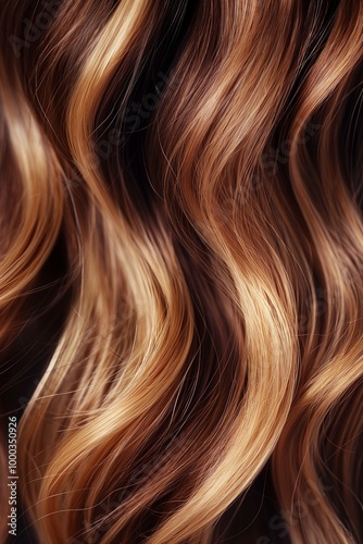 Obraz na płótnie Sample of a woman's hair colour and texture w salonie