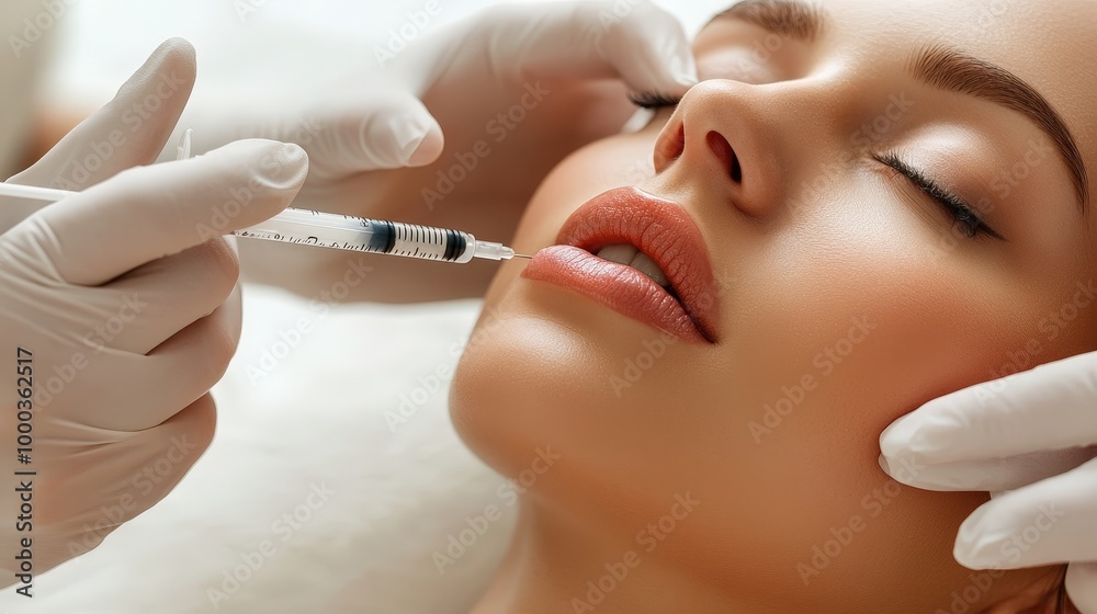 Serene Lip Augmentation Beauty Procedure in Luxury Spa Setting Serene Lip Augmentation Beauty Procedure in Luxury Spa Setting