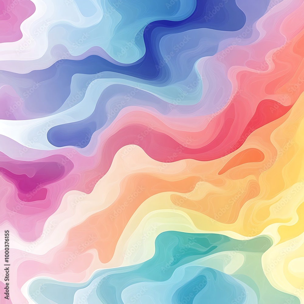 Fototapeta premium Lively Flowing and Curved Lines in a Vibrant Abstract Art Background photo