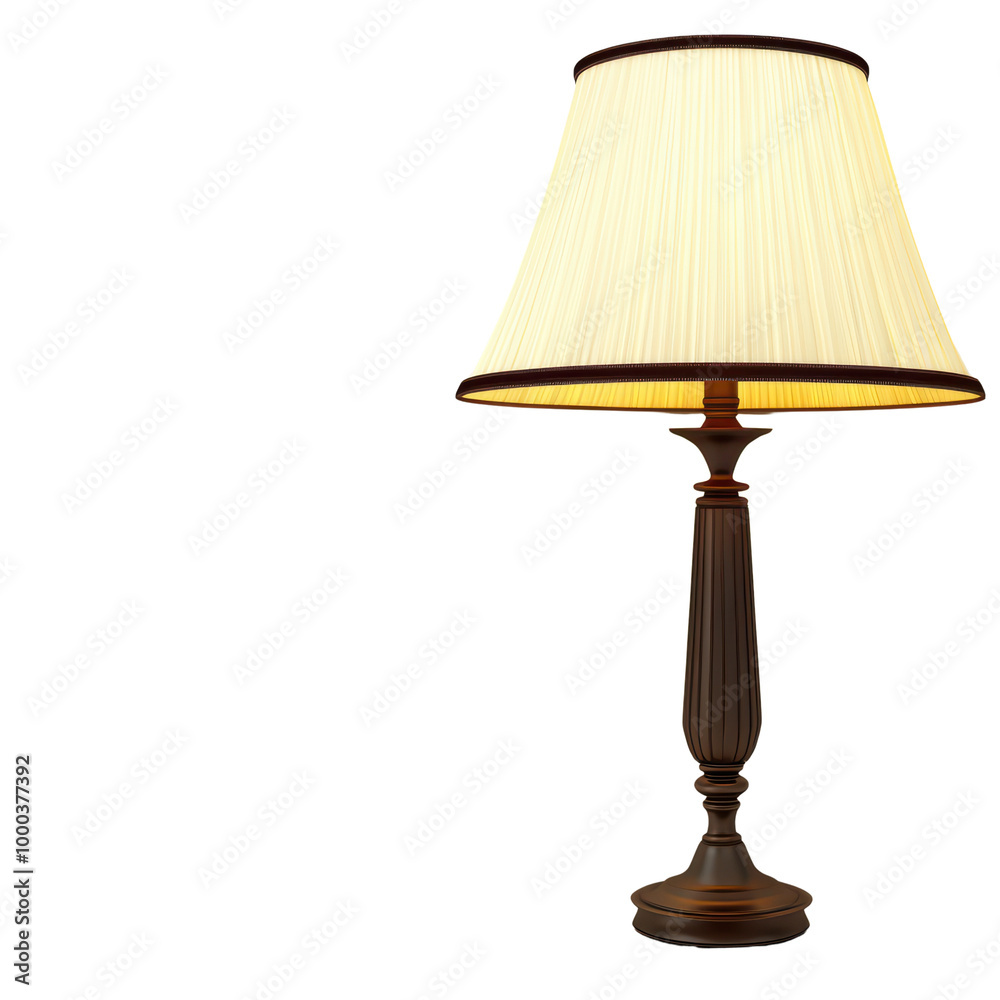 Elegant table lamp with a warm glow, perfect for creating a cozy atmosphere in any room isolated on transparent background. Elegant table lamp with a warm glow, perfect for creating a cozy atmosphere in any room isolated on transparent background.