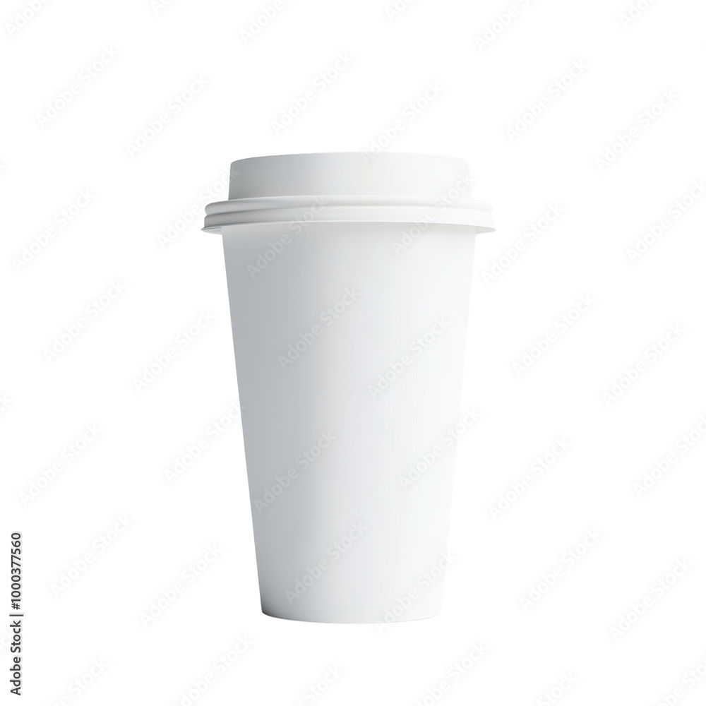 Empty white coffee cup on isolated background, ideal for branding and product presentation isolated on transparent background. Empty white coffee cup on isolated background, ideal for branding and product presentation isolated on transparent background.