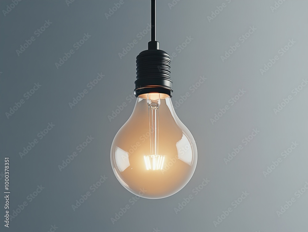 Glowing Light Bulb - Minimalist Photography Glowing Light Bulb - Minimalist Photography