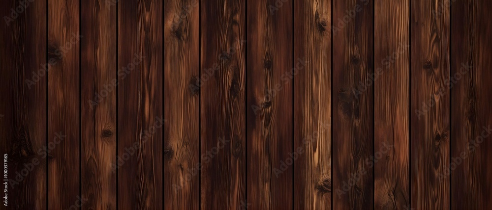 Obraz premium vertical brown wooden texture background wooden planks aged wooden wall