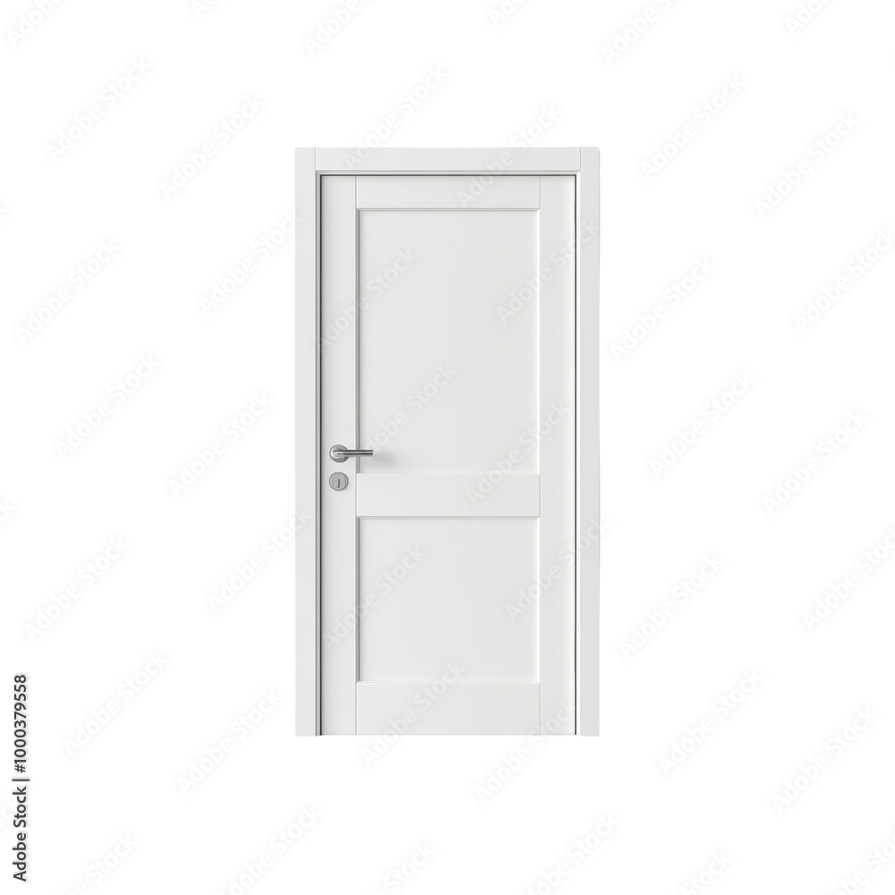 Modern white door design, isolated on a clean white background, perfect for interior and architectural projects isolated on transparent background. Modern white door design, isolated on a clean white background, perfect for interior and architectural projects isolated on transparent background.