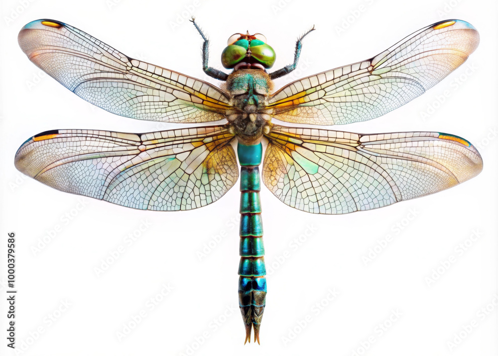 Dragonfly on a transparent background. Dragonfly on a transparent background.