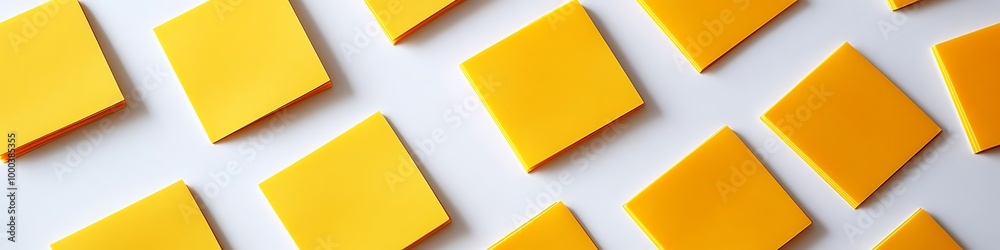 Yellow sticky notes pad on white background, bright and useful. Yellow sticky notes pad on white background, bright and useful.
