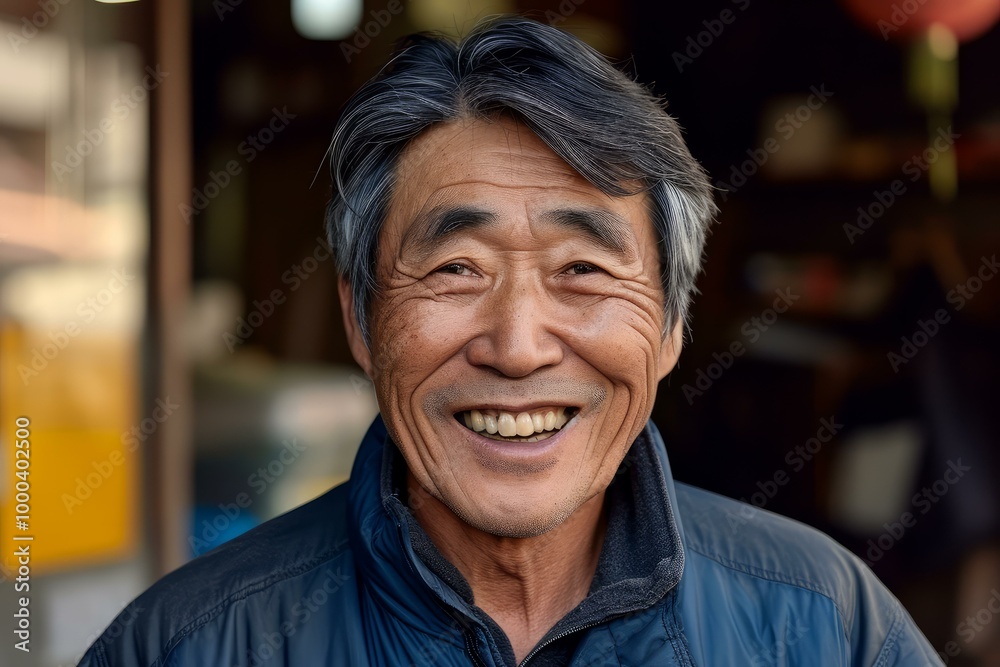 Optimistic Asian man smiling. Smart fashion fresh. Generate Ai Optimistic Asian man smiling. Smart fashion fresh. Generate Ai