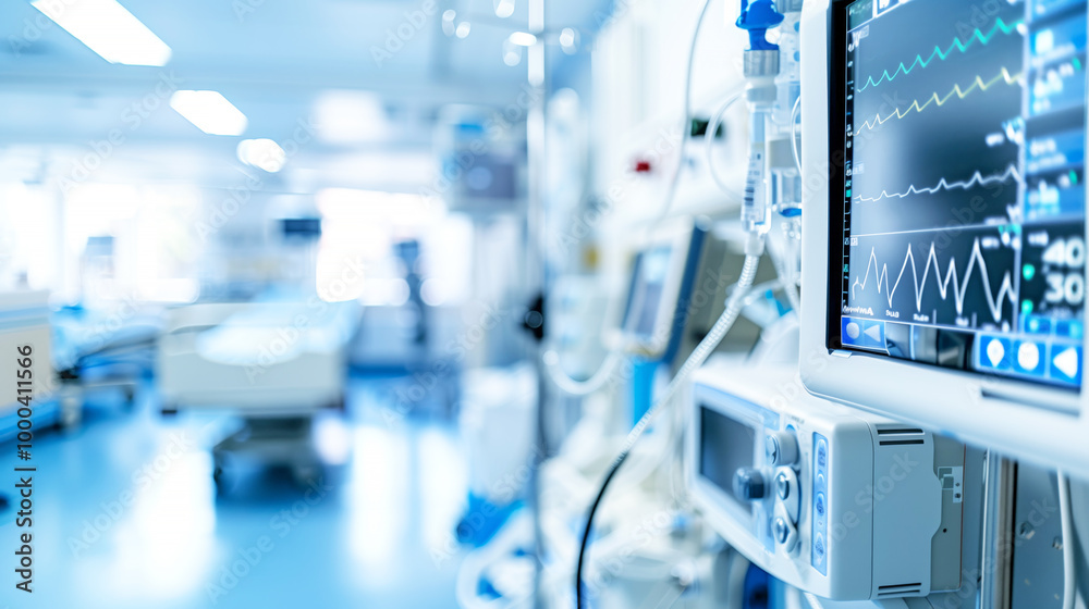 Medical Equipment in a Patient's Hospital Room