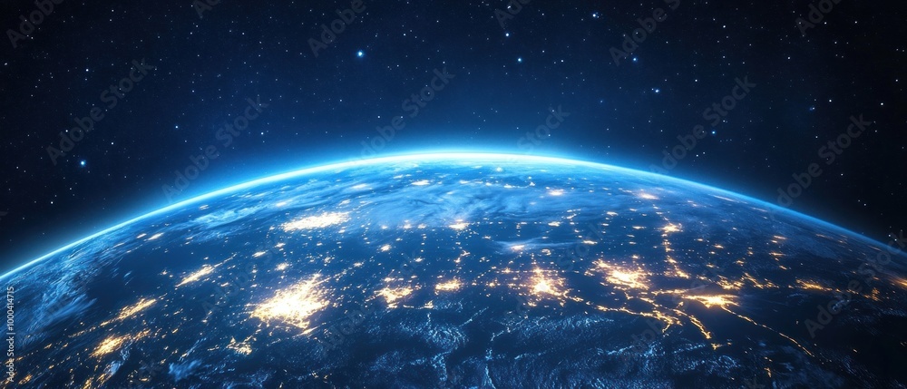 Obraz premium Technologi Global Communication and Data Concept