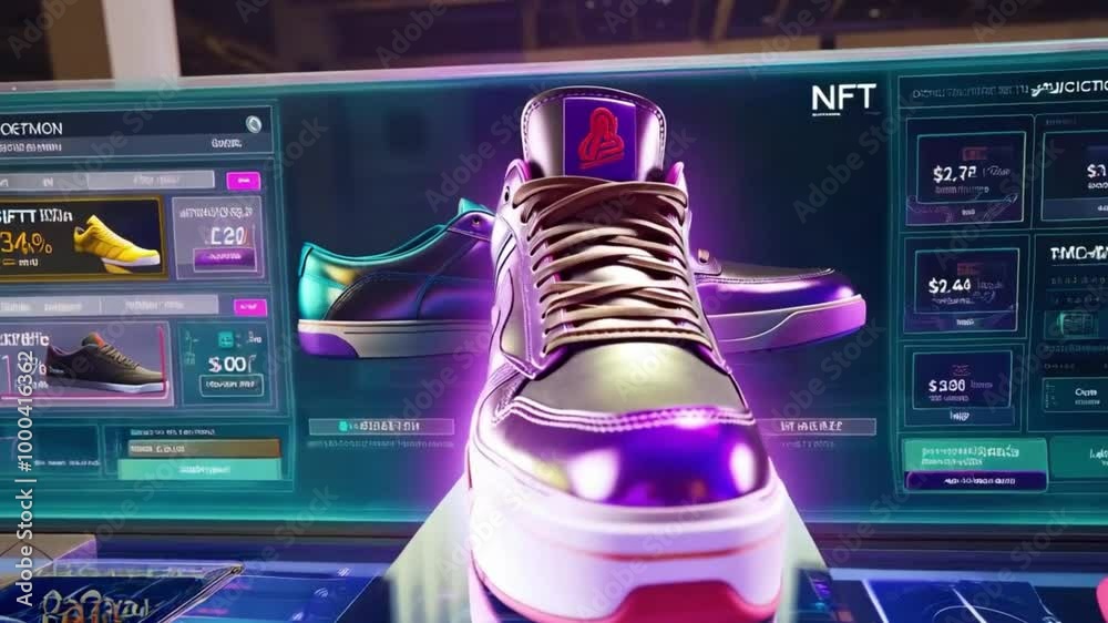 Tênis tecnologico futurista