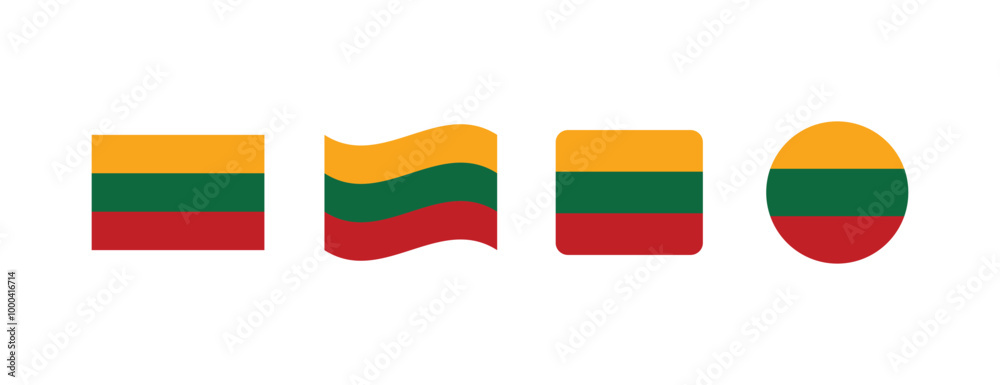 Vector Lithuania flag. Set of Lithuania Flags Collection.
Vector Lithuania flag. Set of Lithuania Flags Collection.