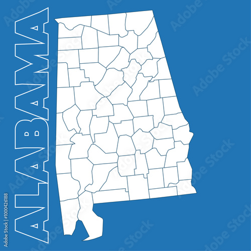 Complete map of all neighborhoods and regions in Alabama, USA. Complete map, built from real data.