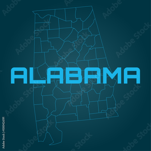 Complete map of all neighborhoods and regions in Alabama, USA. Complete map, built from real data.