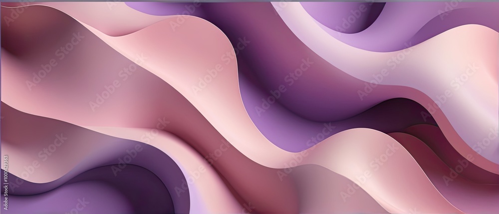 Abstract Purple and Pink Wavy Background