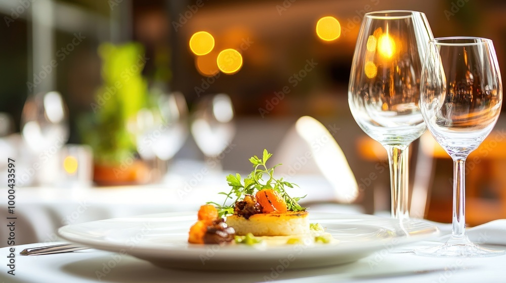 Gourmet Dinner at a Fine Dining Restaurant Gourmet Dinner at a Fine Dining Restaurant