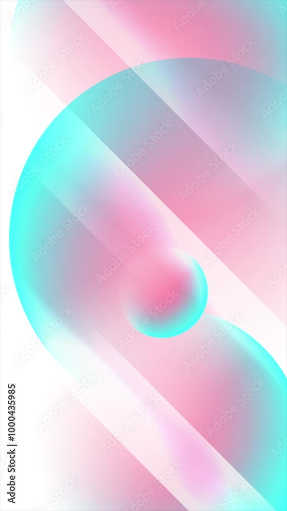 Hi-tech abstract blue pink futuristic motion background with glossy circles. Vertical looped video animation Hi-tech abstract blue pink futuristic motion background with glossy circles. Vertical looped video animation