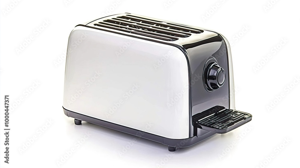 A toaster on solid white background, single object A toaster on solid white background, single object