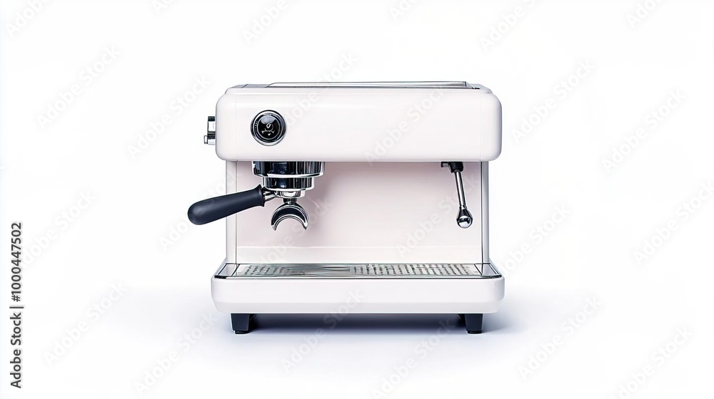 An espresso machine on solid white background, single object An espresso machine on solid white background, single object