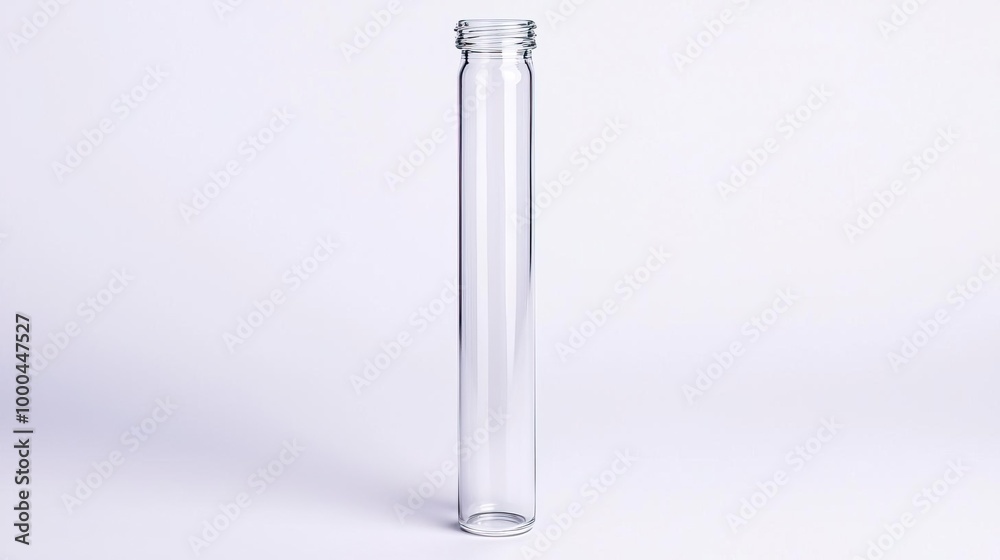 Empty glass bottle with wooden lid on white background Empty glass bottle with wooden lid on white background