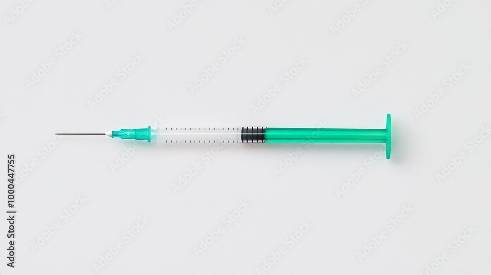 Fototapeta premium A catheter on solid white background, single object