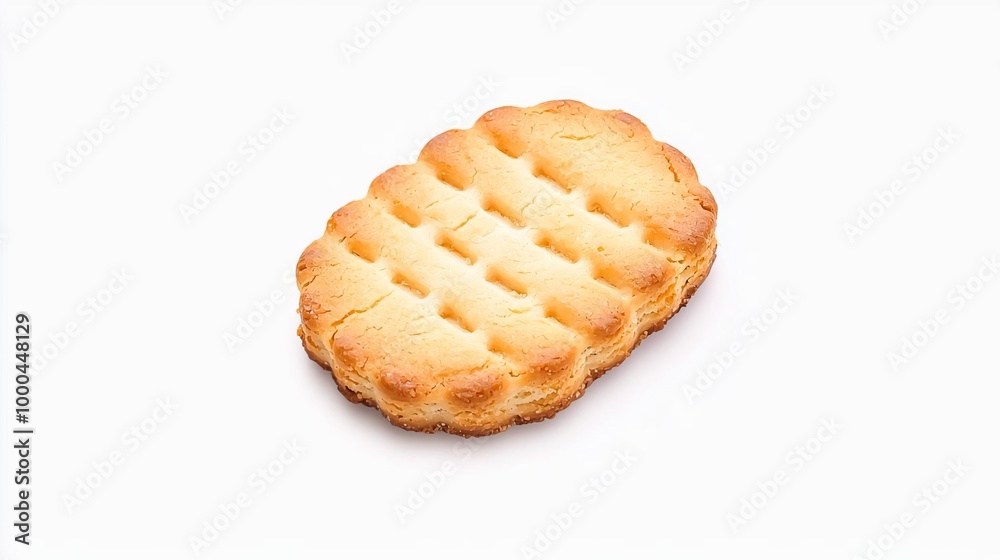 A ladyfinger biscuit on solid white background, single object A ladyfinger biscuit on solid white background, single object